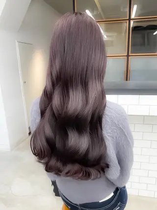 ロング カラー 渋谷ハイトーン/ 髪質改善/梨緒💜のヘアスタイル