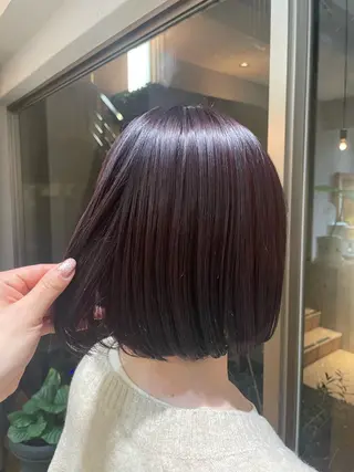ミディアム 艶カラー/縮毛矯正 🩰chihiroのヘアスタイル