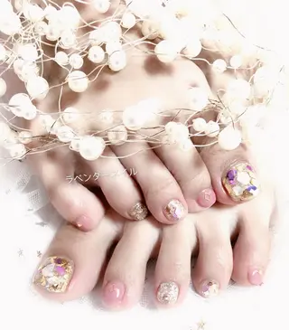 ネイル ラベンダー💖日暮里 ルル💖ネイルのネイルデザイン