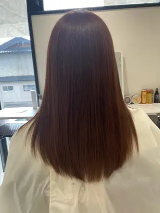 セミロング 大阪美容師 井上智博のヘアスタイル