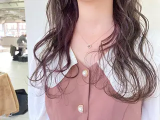 ロング カラー ヘアアレンジ デザインカラー✨ 日高桃佳のヘアスタイル
