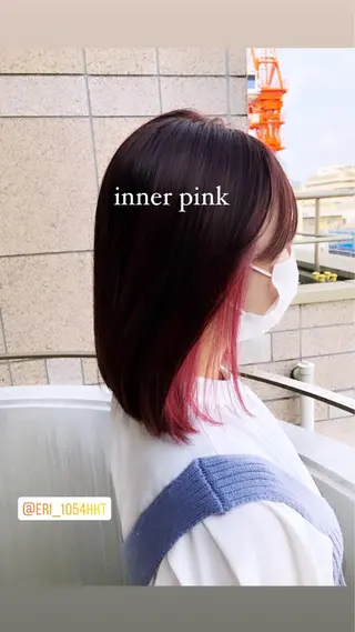 ミディアム カラーアンドケアリタ kitamuuuのヘアスタイル