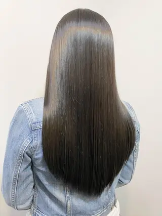 ロング ブリーチ毛対応酸性 ストレート🌈サキのヘアスタイル