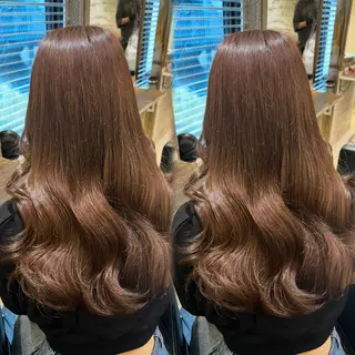 ロング ‪🤎艶感ベージュ/ ミルクティー‪🤎のヘアスタイル