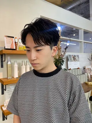 ショート パーマ メンズ 🌚モデル募集60% off:Fuka🌝のヘアスタイル