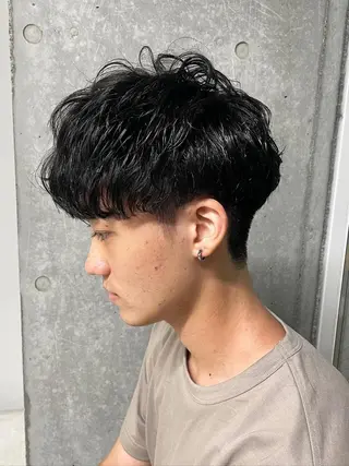 ミディアム パーマ メンズ メンズ似合わせ🪞 kotoriのヘアスタイル