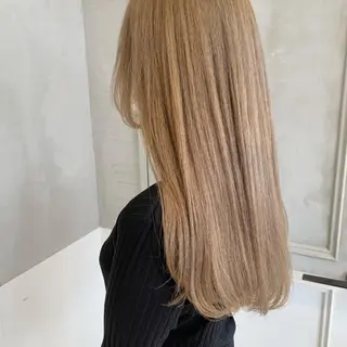 ロング オリーブ カラー✨有坂映哉のヘアスタイル