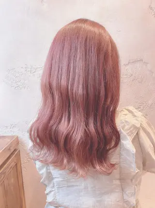 ミディアム 韓国風ヘア✻透明感 カラー✻yukaのヘアスタイル