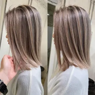 ミディアム カラー ヘアアレンジ 縮毛矯正 髪質改善寺坂雄飛💐のヘアスタイル
