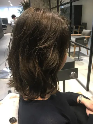 ミディアム カラー 髪質改善ULTOWA ✨松井 美幸のヘアスタイル