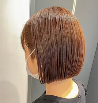 表参道ミディアム レイヤー山岸季生のヘアスタイル