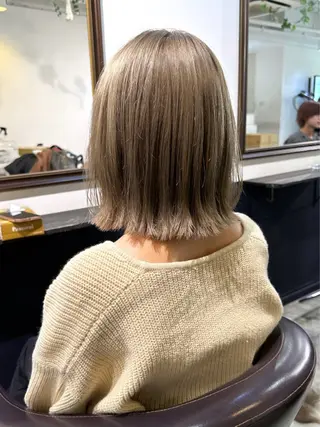 ミディアム カラー ハイトーン✨髪質 改善🫧RYOのヘアスタイル