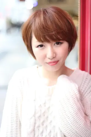 ショート カラー パーマ 成松 勇治のヘアスタイル