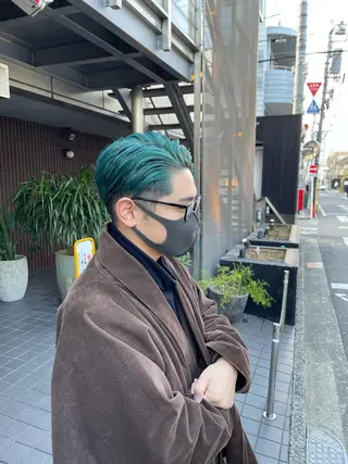 カラー メンズ 🦋透明感カラー /ケアブリーチ🦋のヘアスタイル