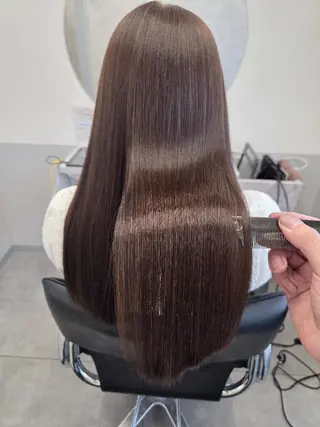 セミロング 【髪質改善美容師】t occa茨木篠原健太のヘアスタイル