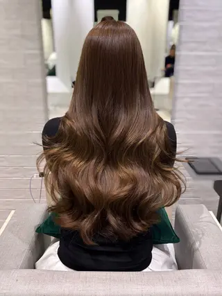 ロング カラー ヘアアレンジ 銀座/韓国レイヤー/ 艶カラー🍓原田侑依のヘアスタイル