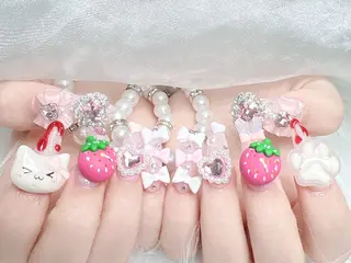 ネイル MoMoA Nail ネイル長さ出し専門店のネイルデザイン