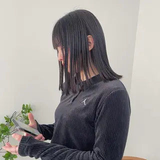 ミディアム 無料モデル募集中🍃 ANDYのヘアスタイル