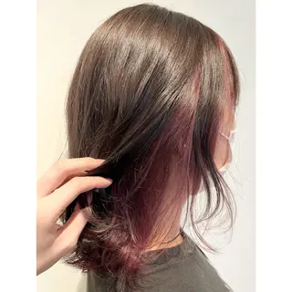 ミディアム はしもと あかりのヘアスタイル