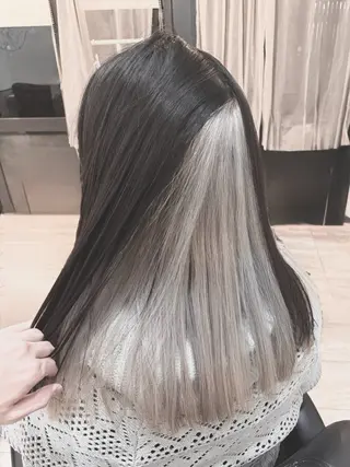 ロング カラー ブリーチ/髪質改善/ メンズ/ KOKIのヘアスタイル