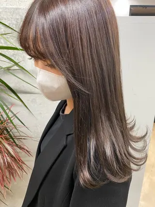 セミロング カラー 🌼ハイライト透明感 🌼maiのヘアスタイル