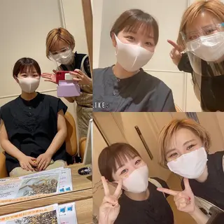 ショート カラー メンズ キッズ ✂︎ショート、ボブ、 レイヤー🩵YUMIのヘアスタイル