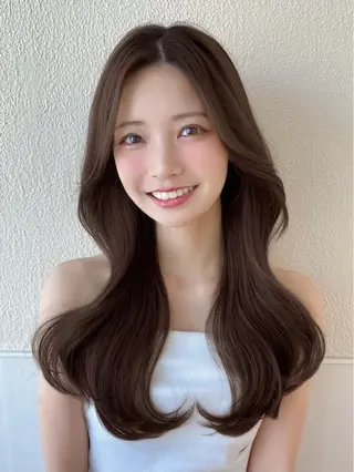 ロング カラー RIHO/愛されモテ /透明感カラーのヘアスタイル