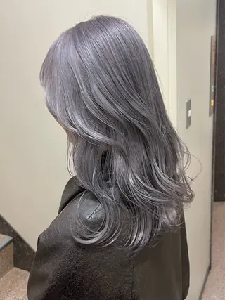 セミロング カラー ヘアアレンジ 🍯傷ませないカラー 髪質改善🍯彪雅のヘアスタイル