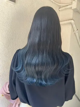 ロング カラー ハイライト✖️ 暗髪🤎Nahoのヘアスタイル