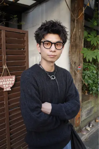 ショート パーマ メンズ 🌀パーマ特化 美容師🌀/しゅんのヘアスタイル
