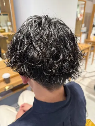 パーマ メンズ 鈴木弥月/大人ボブ× 透明感カラーのヘアスタイル