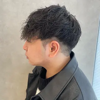 パーマ メンズ ダウンパーマ特化💎 ボブ・レイヤーりなのヘアスタイル