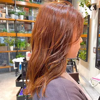 セミロング カラー ヘアアレンジ 【ダメージレス施術】 【透明感】北村 拓也のヘアスタイル
