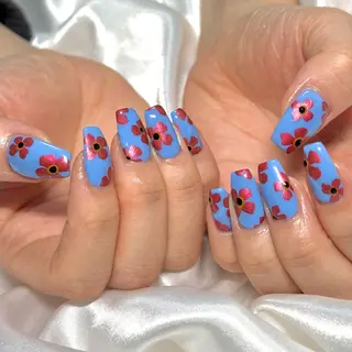 ネイル 【OKIKA】 らん🦖🌈🧡のマツエク・マツパデザイン