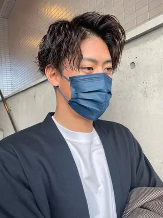 パーマ メンズ 大阪美容師 井上智博のヘアスタイル