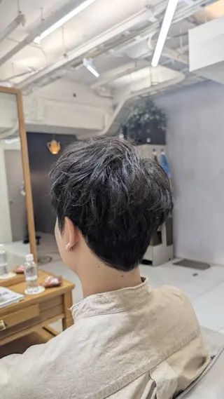 ショート パーマ メンズカット/パーマ 平日限定🦖ハラコのヘアスタイル