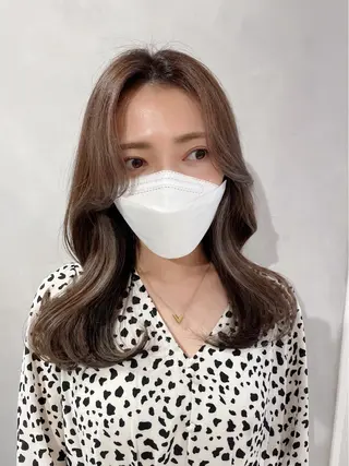 ミディアム ❤︎︎韓国ヘア❤︎︎ 𝑺𝒉𝒊𝒉𝒐のヘアスタイル