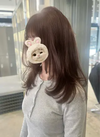 ミディアム カラー ダブルカラー/レイヤ ーカット 🤍ゆきなのヘアスタイル