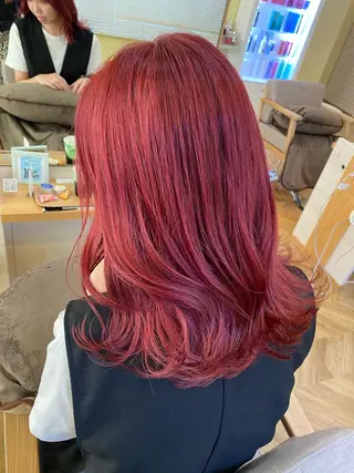 セミロング カラー 南上 野々佳のヘアスタイル