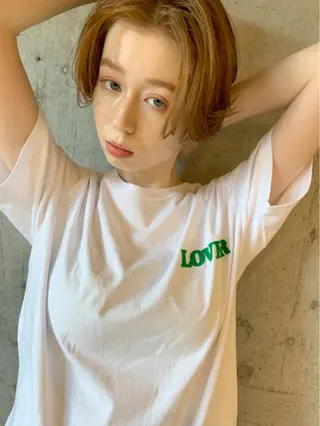 ショート 透明感カラー🌿ボブ ✨飛田　ケイのヘアスタイル