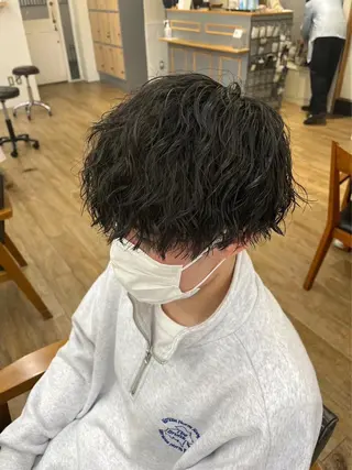 パーマ メンズ ダブルカラー 🌙ｃｈｉｎａｒｉのヘアスタイル