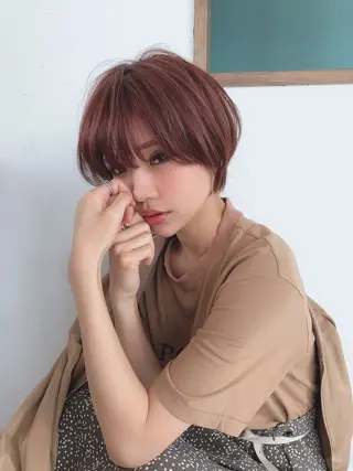 ショート カラー LOOP hairのヘアスタイル