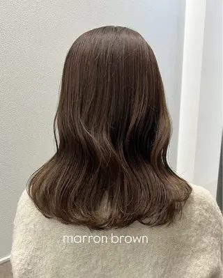 ロング カラー SAKINO. ベージュカラーのヘアスタイル