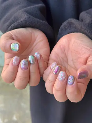 ネイル シモダ カスミ 🦀 @ksm_smdのネイルデザイン