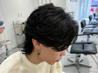 ショート カラー パーマ ACE men's salon 名駅店所属・✨️メンズ特化波巻き ツイスパ✨️松本真生のヘアスタイル