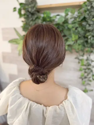 セミロング ヘアアレンジ キッズ ヘアメイク10年から 美容師💄Anriのヘアスタイル