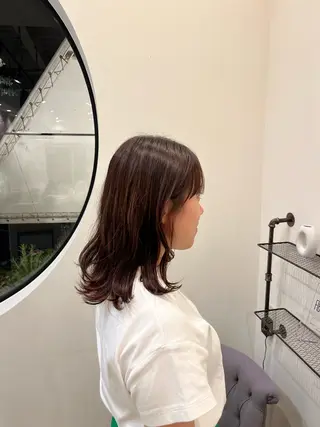 ミディアム LORAN 寺田のヘアスタイル