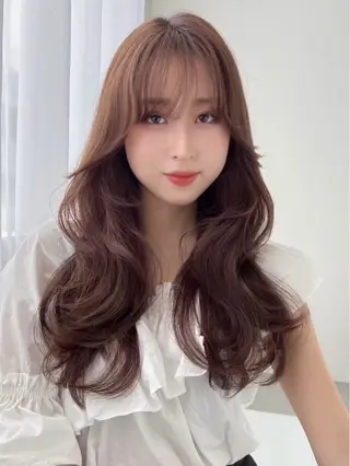 セミロング カラー SOYON 名駅2号店所属・髪質改善カラー🦋 レイヤー/ナカネのヘアスタイル