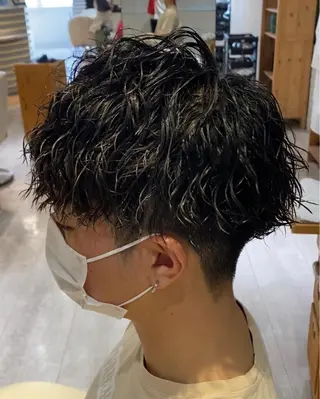 ショート パーマ メンズ 金子 富士のヘアスタイル