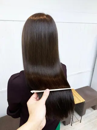 ロング 渋谷レイヤーカット❌ 縮毛矯正専門/武田涼のヘアスタイル